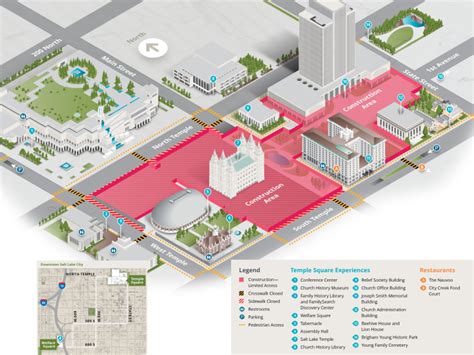 Temple Square Map .